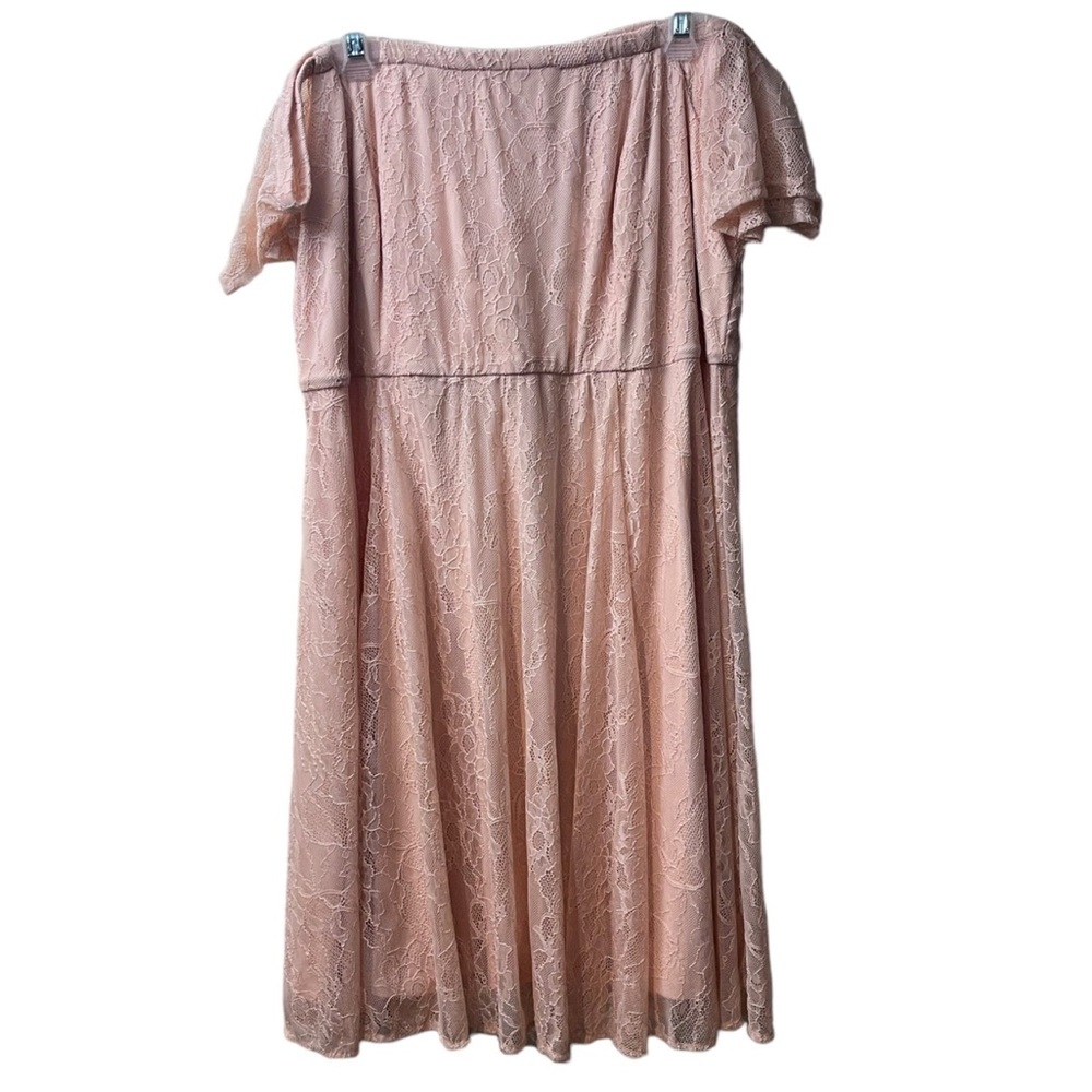 Torrid Lace Dress in Soft Peach 18